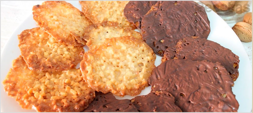 Galletas de almendra y chocolate